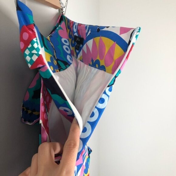 J. Crew Tie-waist Short in  Ratti Kaleidoscope Floral Size 00 - Picture 4 of 8